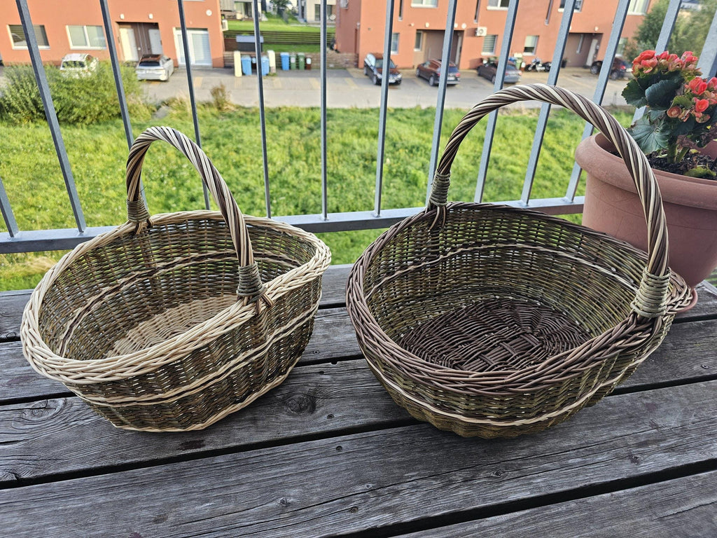 Set of 2 Nesting Wicker Baskets — wicker basket, view 14