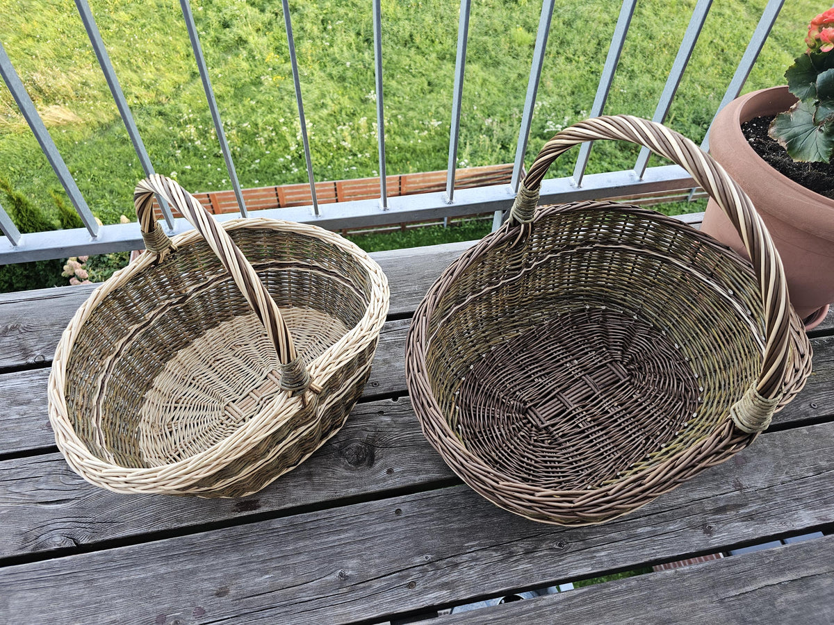 Set of 2 Nesting Wicker Baskets — wicker basket, view 17