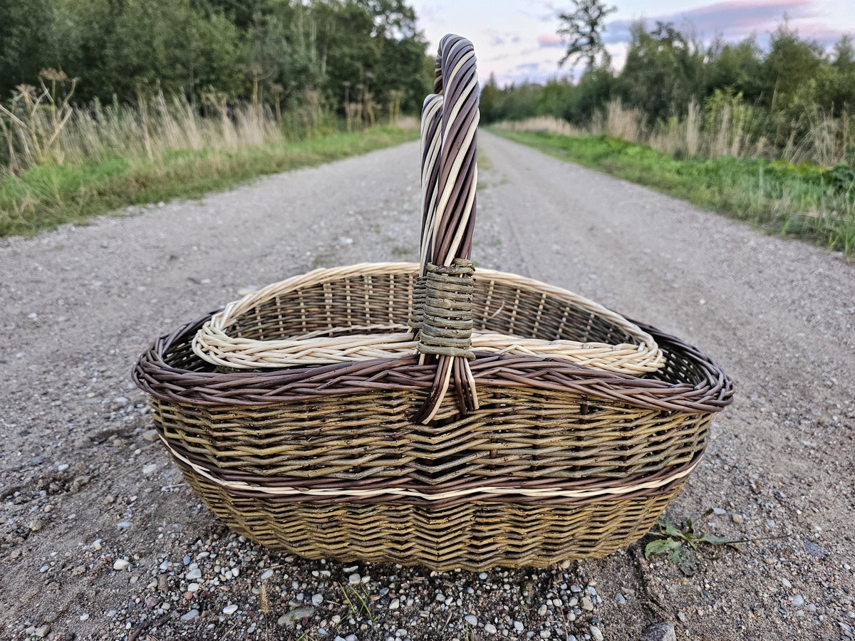 Set of 2 Nesting Wicker Baskets — wicker basket, view 19