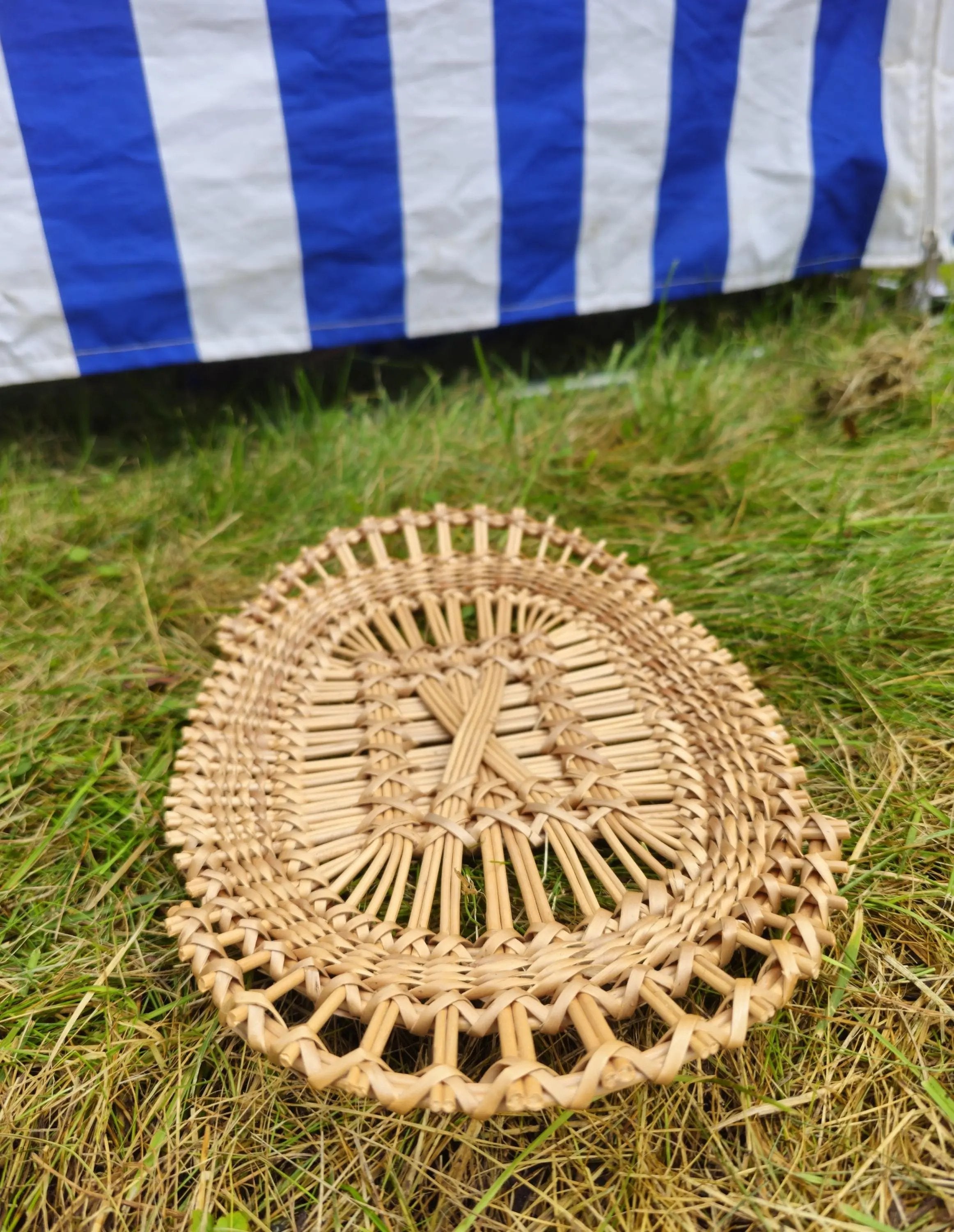 Oval Wicker Tray – Handmade Rustic Serving Tray | Natural Willow Basket - NaturelyWoven