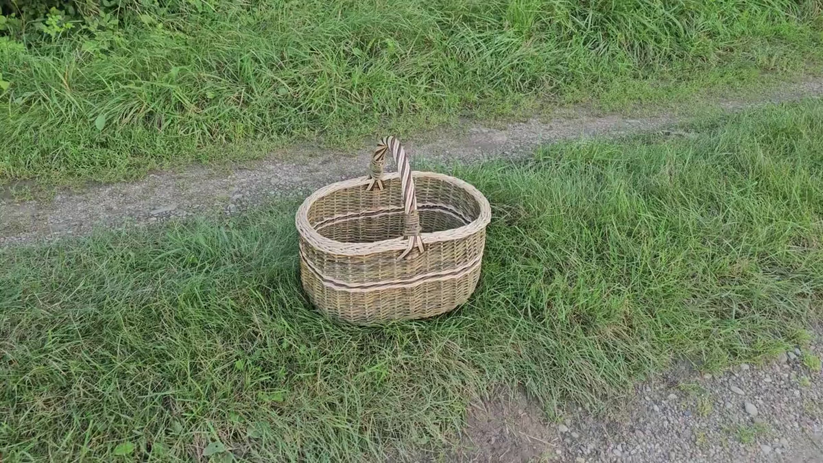 Large Wicker Market Basket — product video
