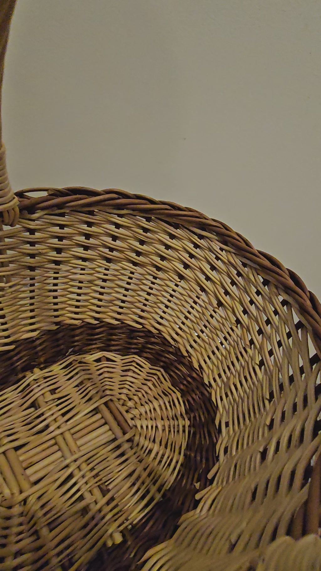 Wicker Basket with Handle