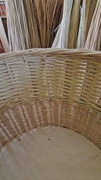 Tall Wicker Shop Display Basket