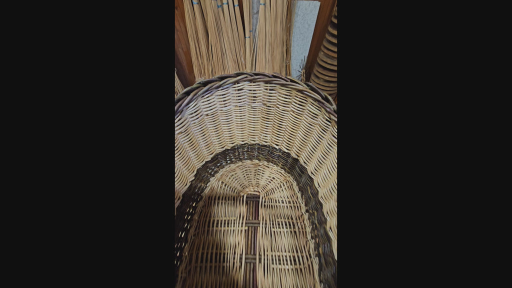 Wicker Shopping Basket with Handle