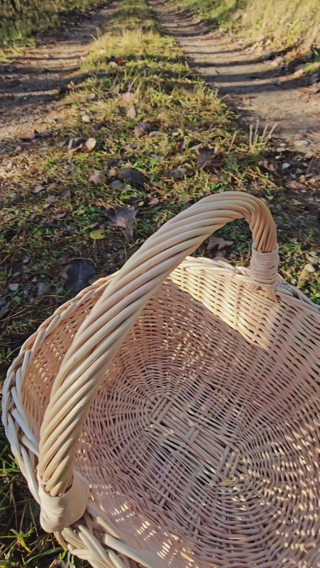 Small Entryway Basket with Handle