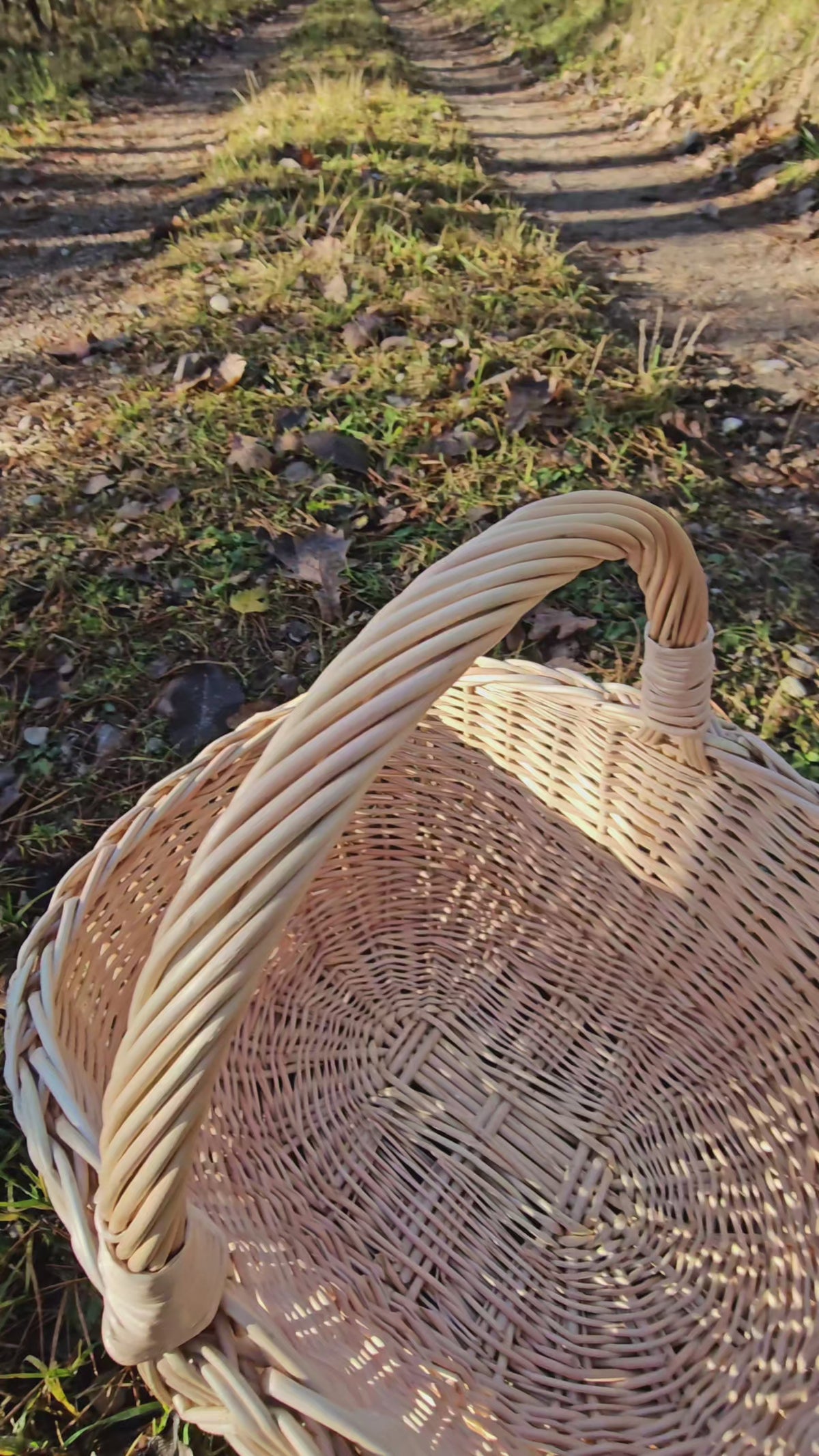 Small Entryway Basket with Handle