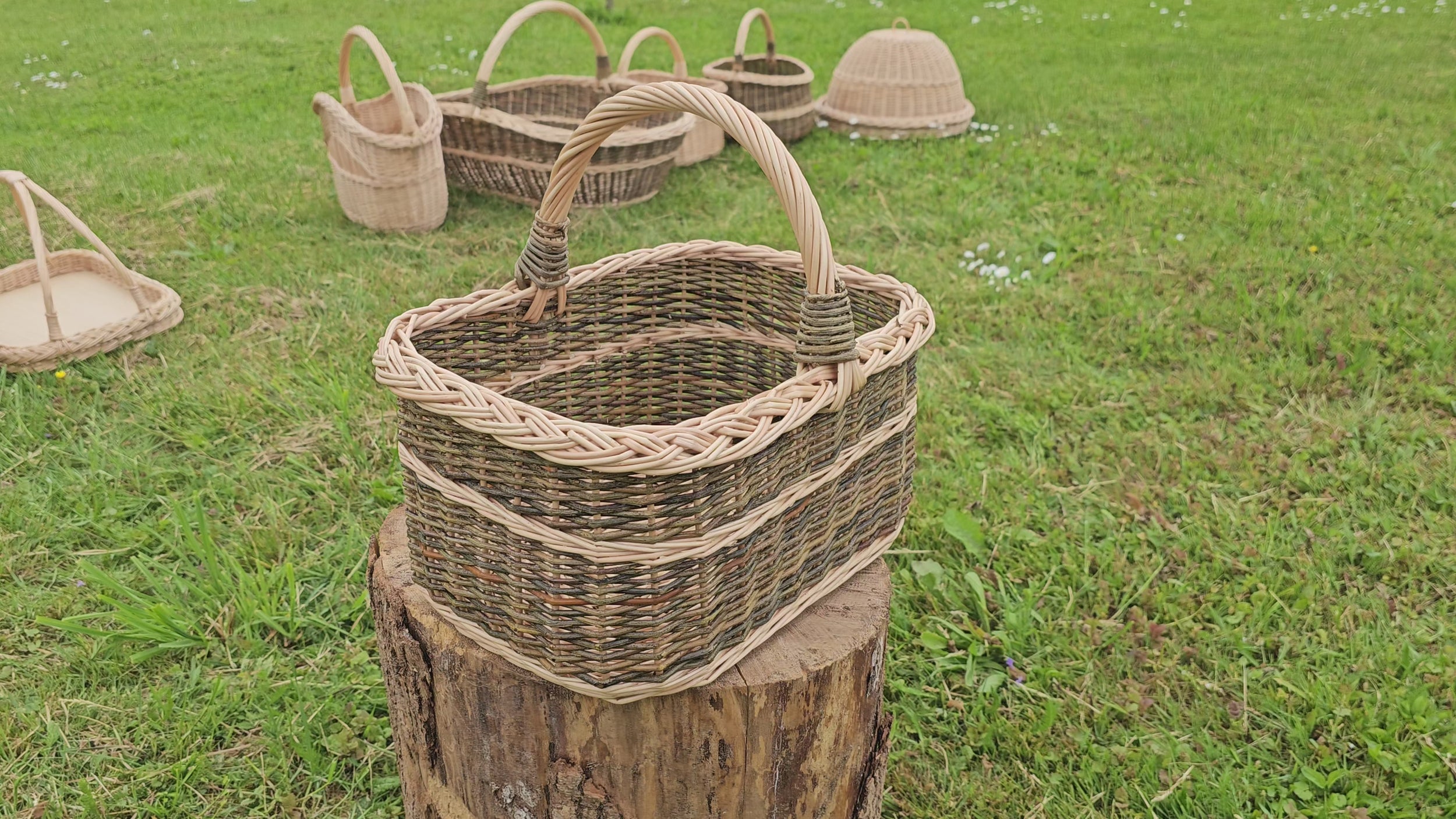 Farmers Market Basket with Handle