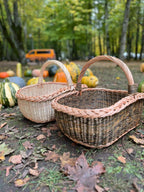 Wicker basket 053b - NaturelyWoven wicker - handmade