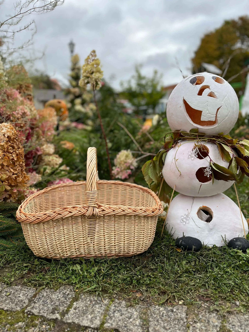 Wicker basket 053b - NaturelyWoven wicker - handmade