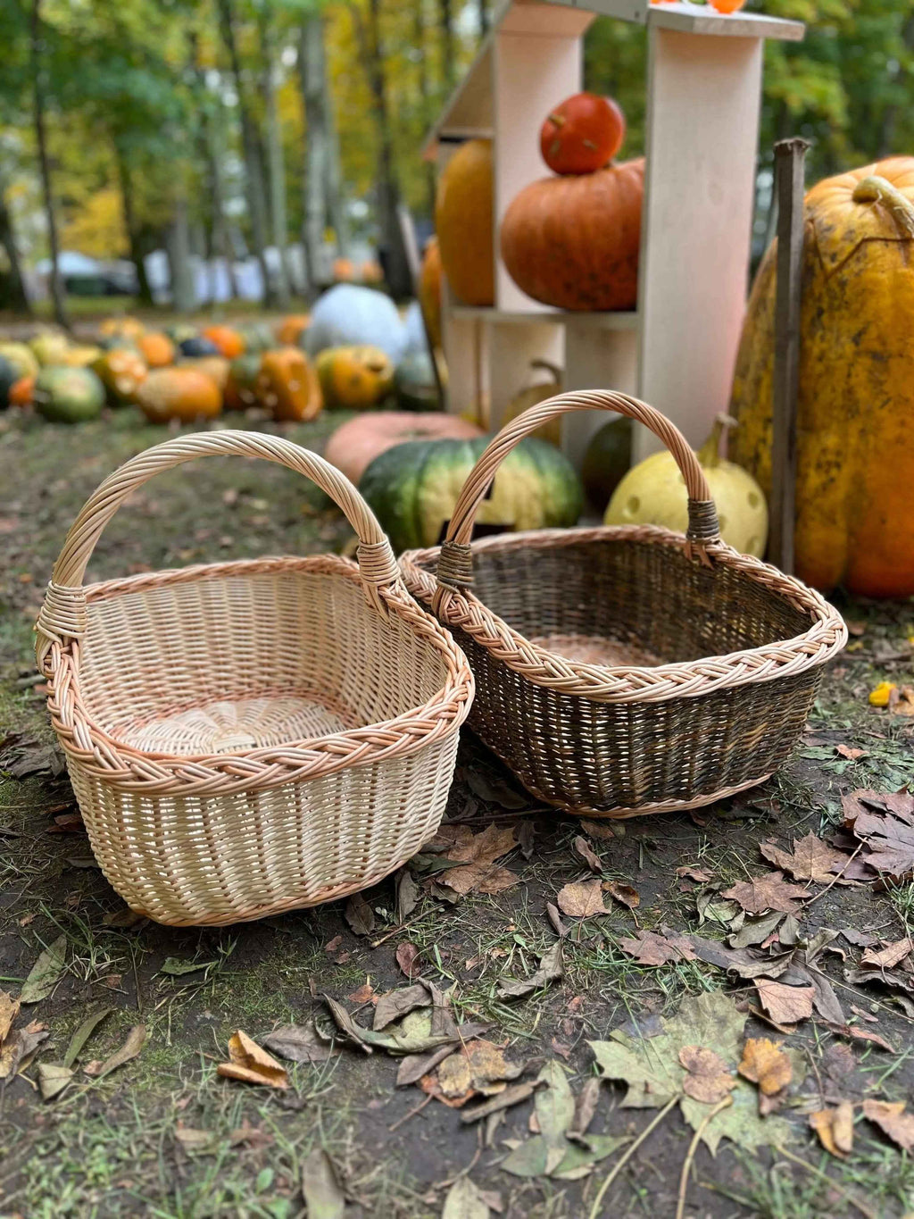 Wicker basket 053b - NaturelyWoven wicker - handmade