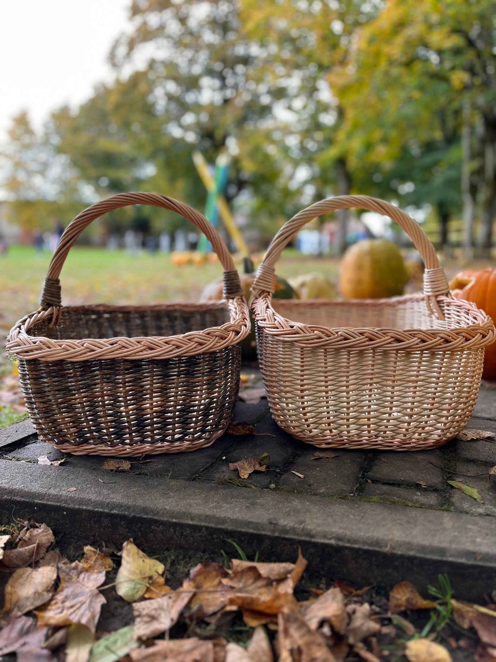Wicker basket 053b - NaturelyWoven wicker - handmade