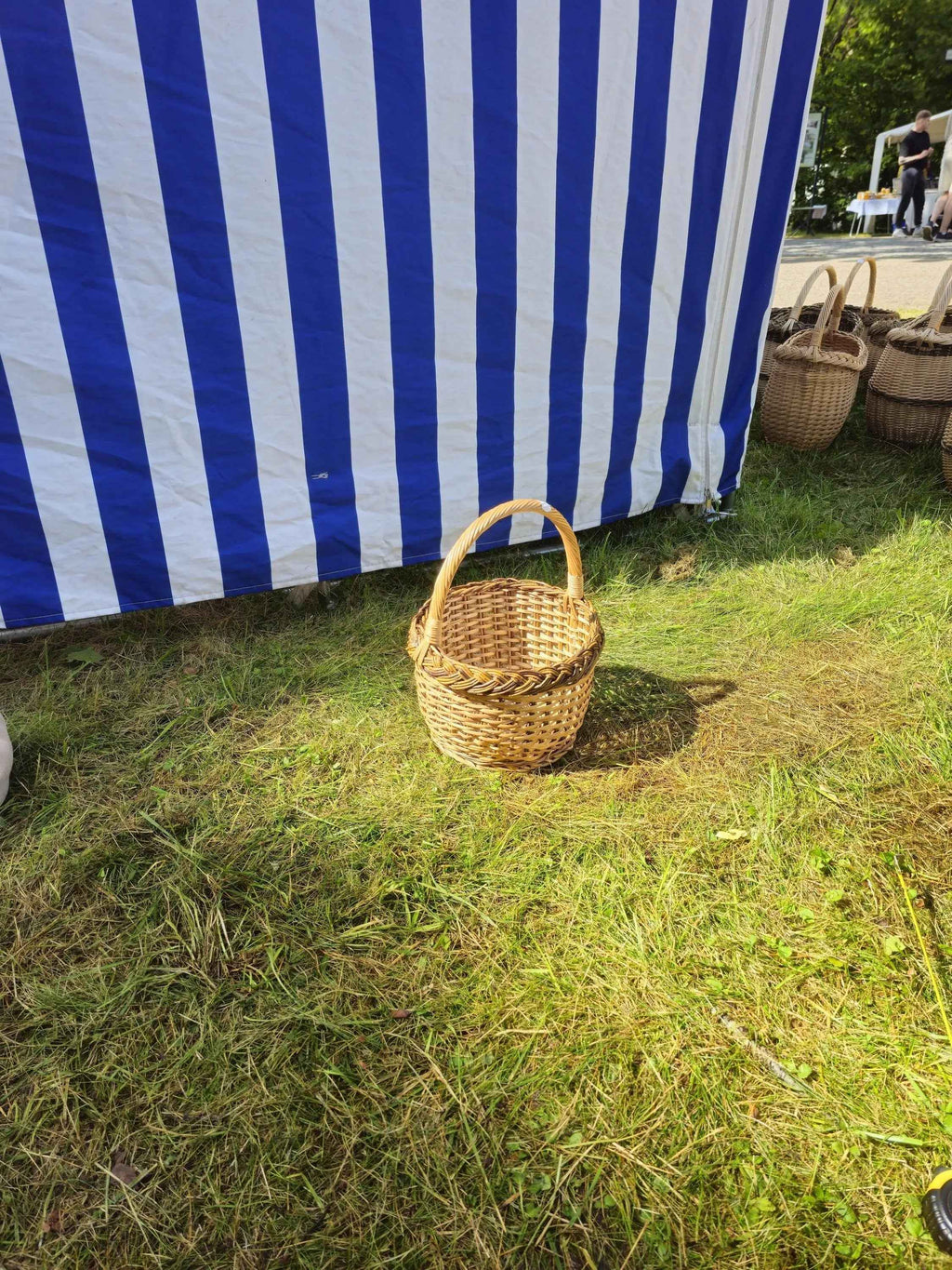 Wicker basket 008r - NaturelyWoven wicker - handmade