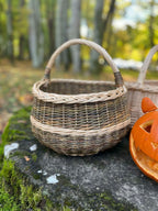 Wicker basket 006b - NaturelyWoven wicker - handmade