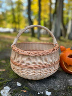 Wicker basket 006b - NaturelyWoven wicker - handmade