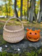 Wicker basket 006b - NaturelyWoven wicker - handmade