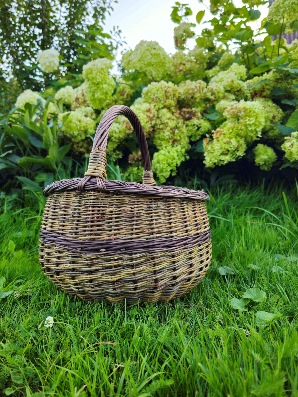 Wicker basket 006b - NaturelyWoven wicker - handmade