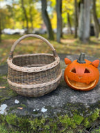 Wicker basket 006b - NaturelyWoven wicker - handmade