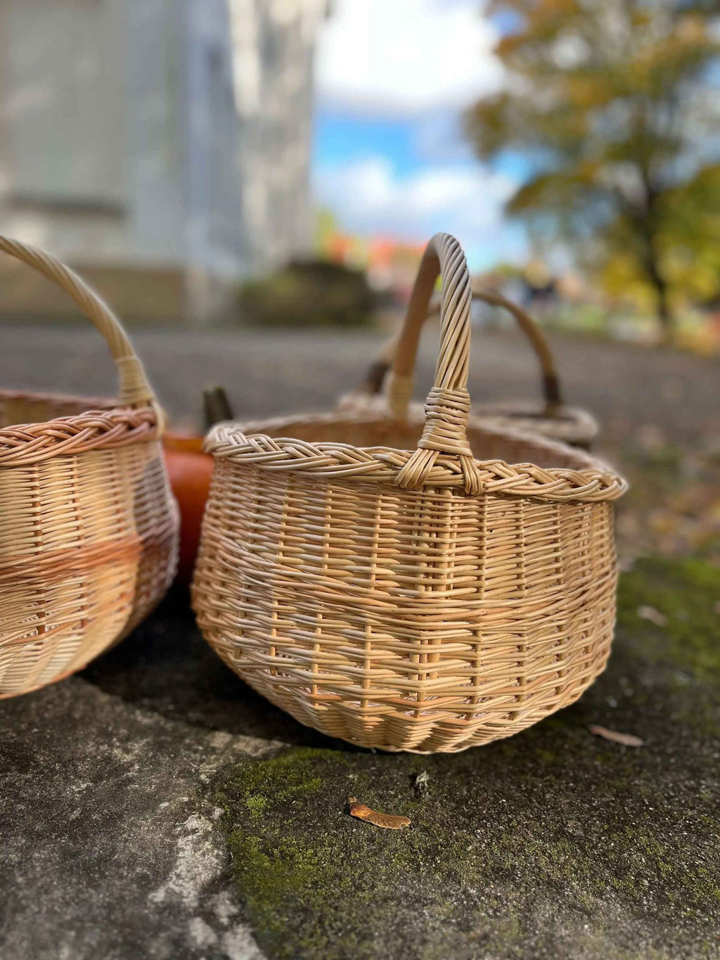 Wicker basket 006b - NaturelyWoven wicker - handmade