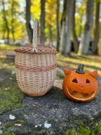 Wicker basket 055b - NaturelyWoven wicker - handmade