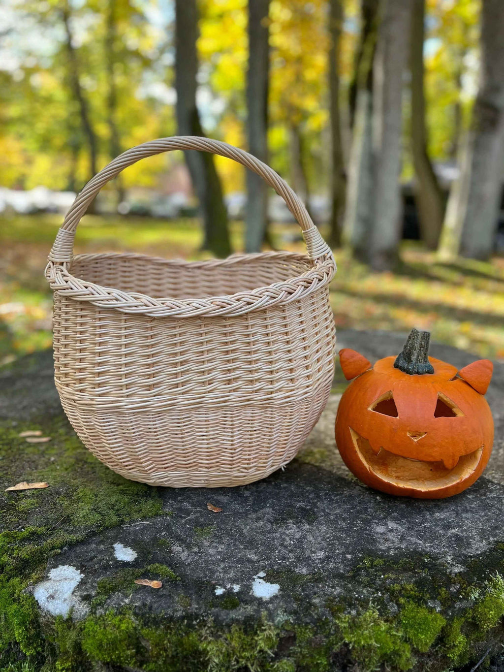 Wicker basket 055b - NaturelyWoven wicker - handmade