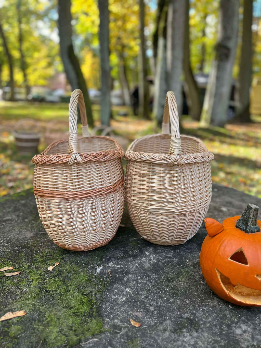 Wicker basket 055b - NaturelyWoven wicker - handmade