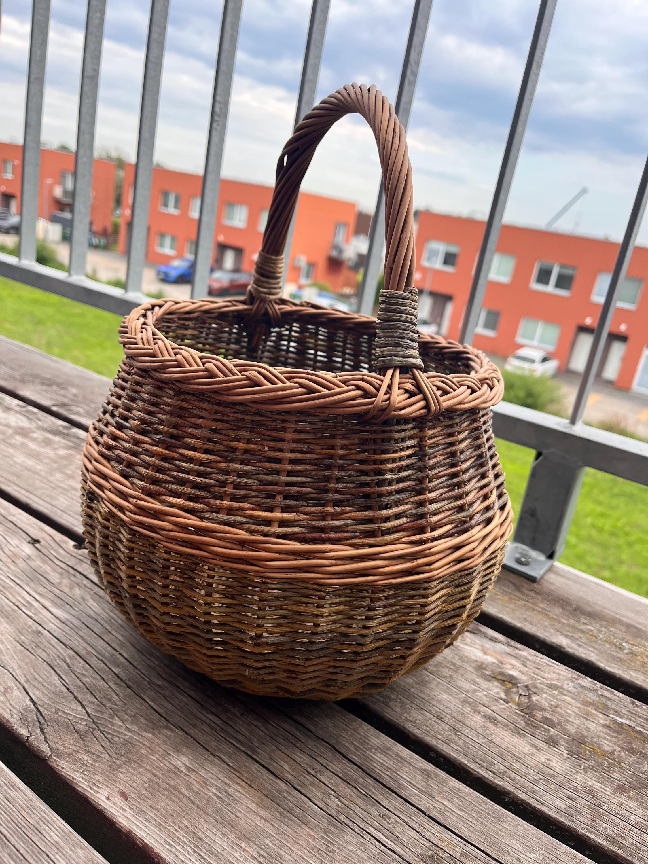 Apvali rinkimo pintinė su pintu apvadu — daiktų pintinė, 13 nuotrauka