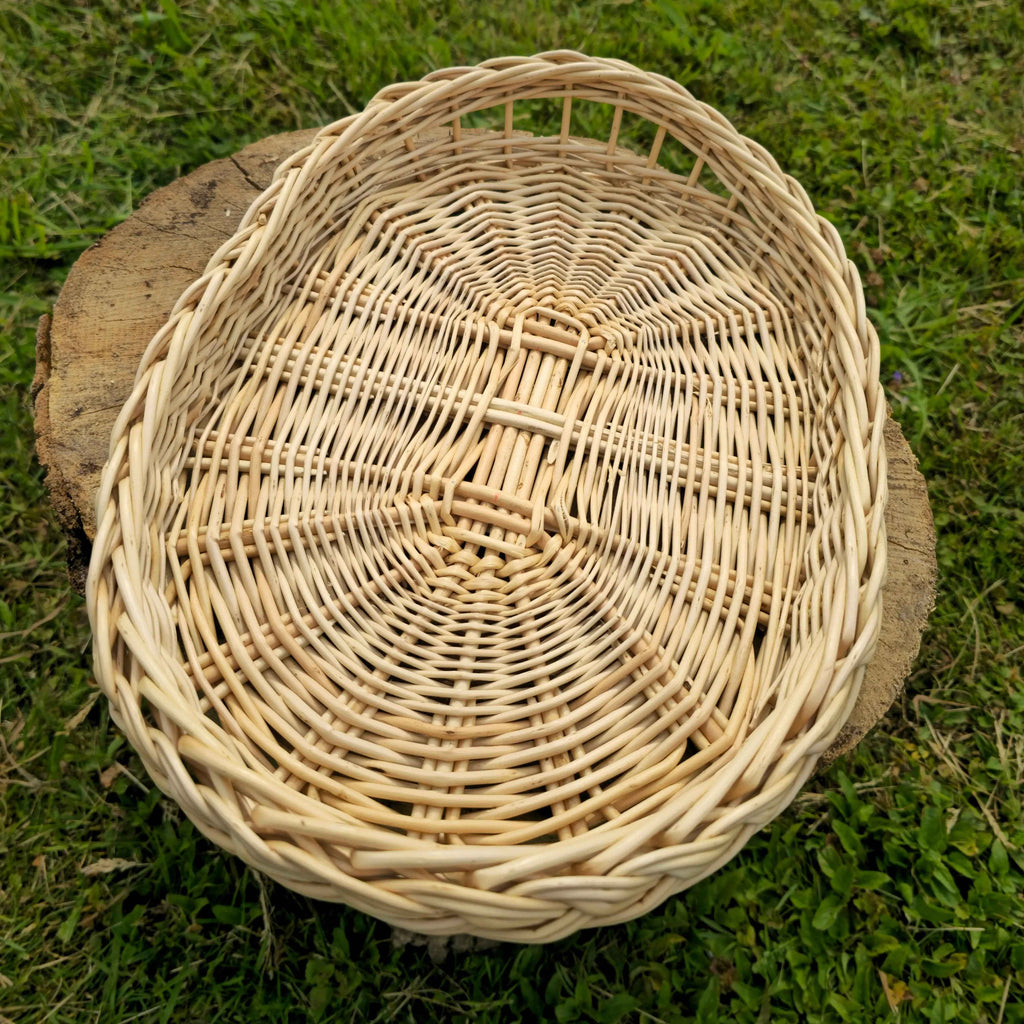 Wicker Tray 019b - NaturelyWoven wicker - handmade