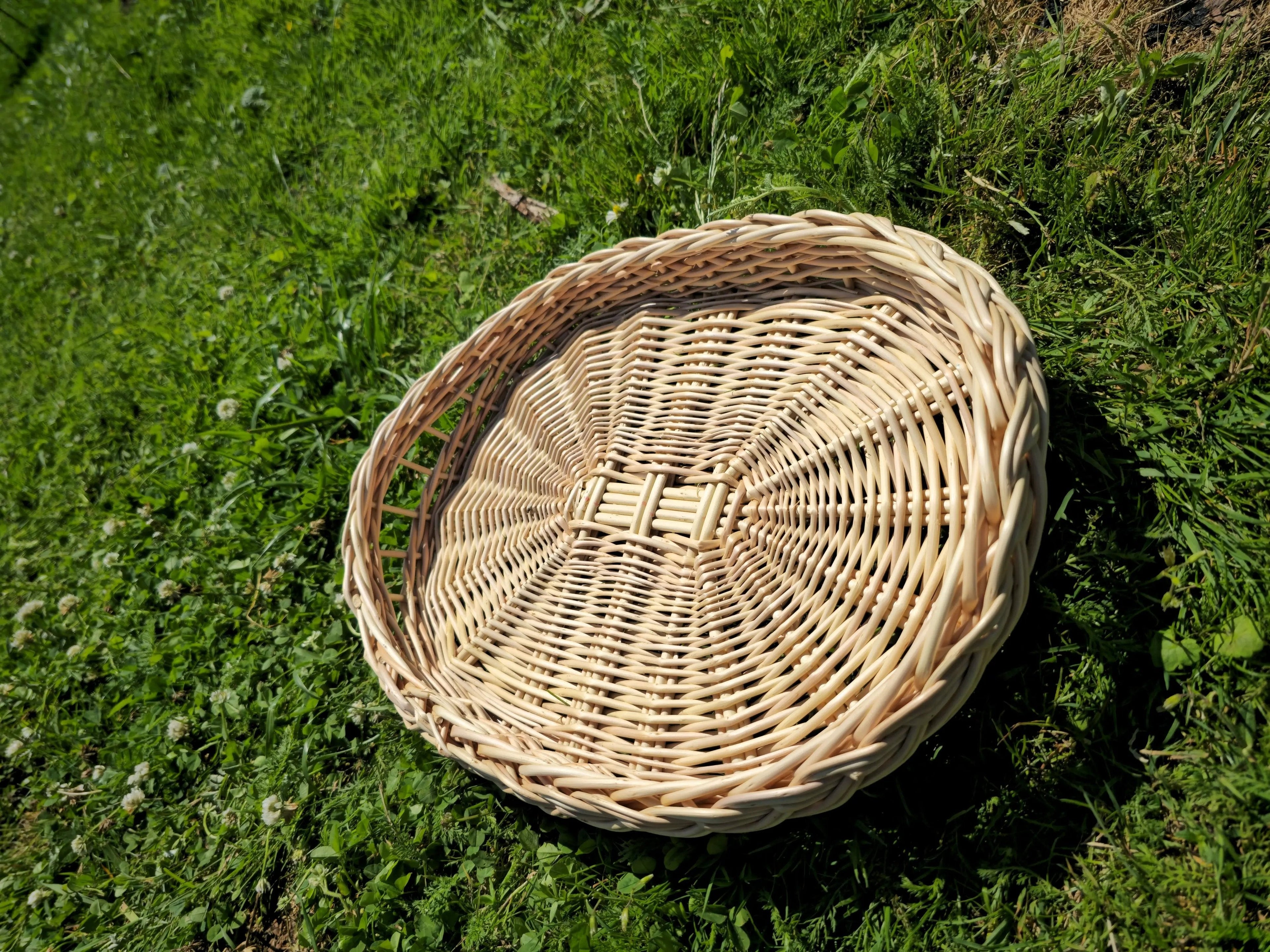Rustic Bread Tray - Handwoven Wicker Tray | Natural Willow Basket Platter - NaturelyWoven