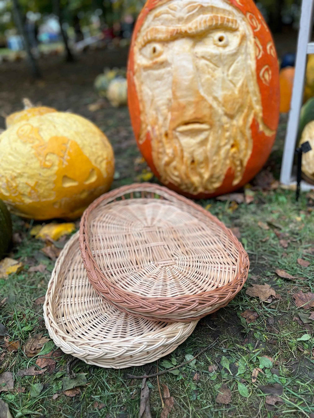 Wicker Tray 019b - NaturelyWoven wicker - handmade