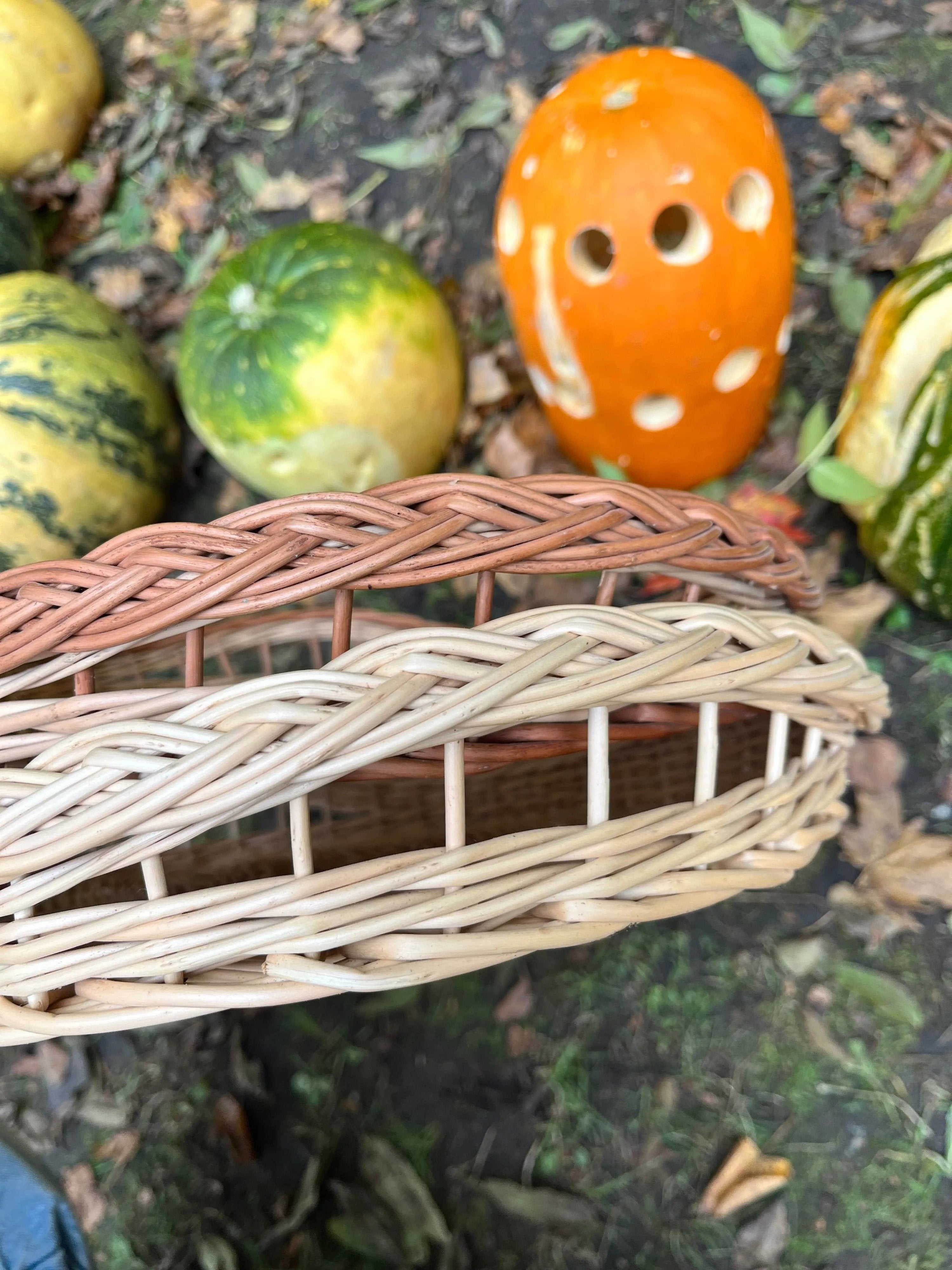 Rustic Bread Tray - Handwoven Wicker Tray | Natural Willow Basket Platter - NaturelyWoven