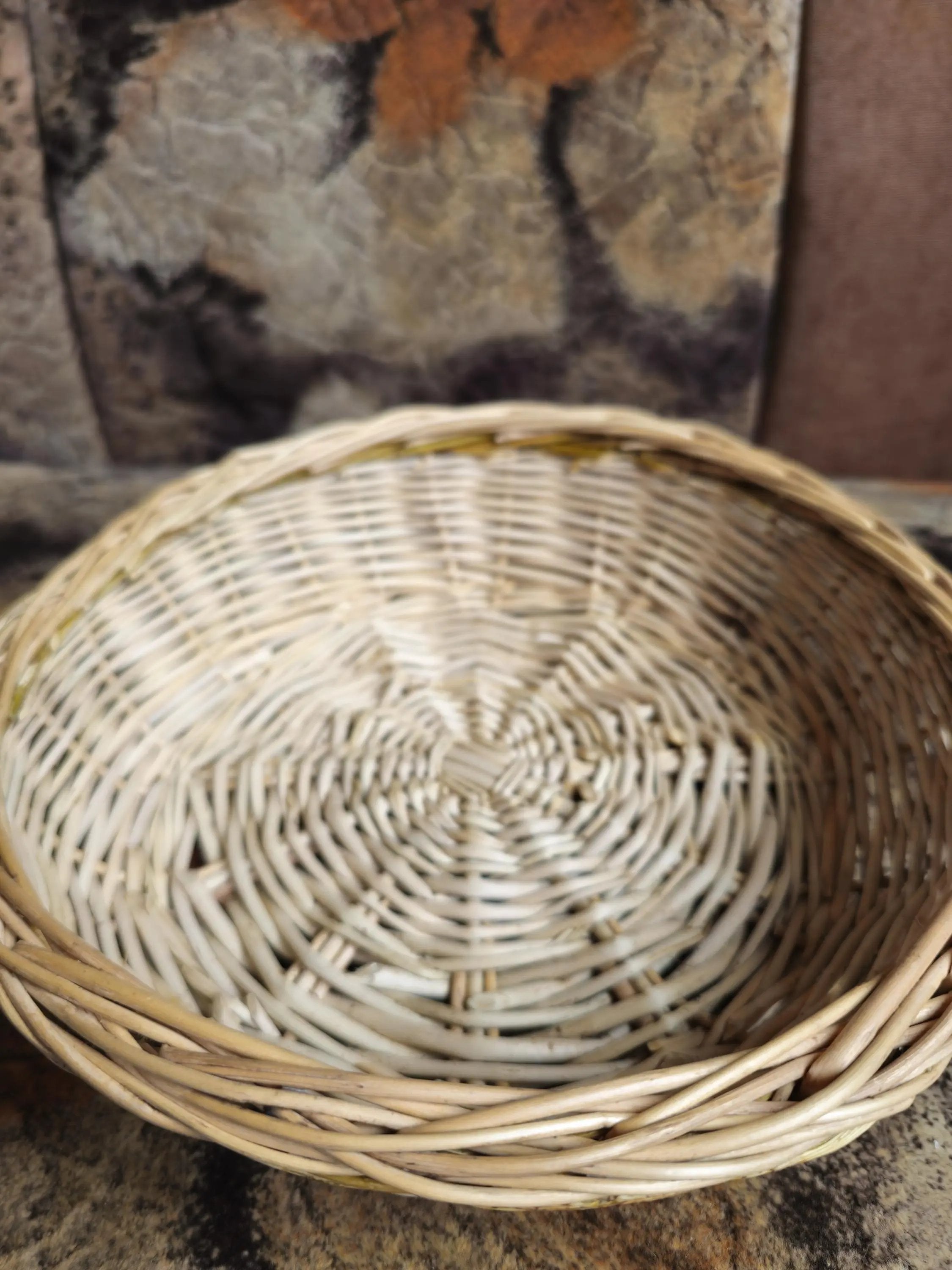 Rustic Bread Wicker Plate – Handwoven Willow Basket | Natural Serving Tray - NaturelyWoven