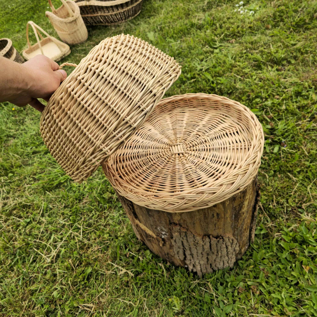 Wicker food cover 017b - NaturelyWoven wicker - handmade