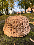 Wicker food cover 017b - NaturelyWoven wicker - handmade
