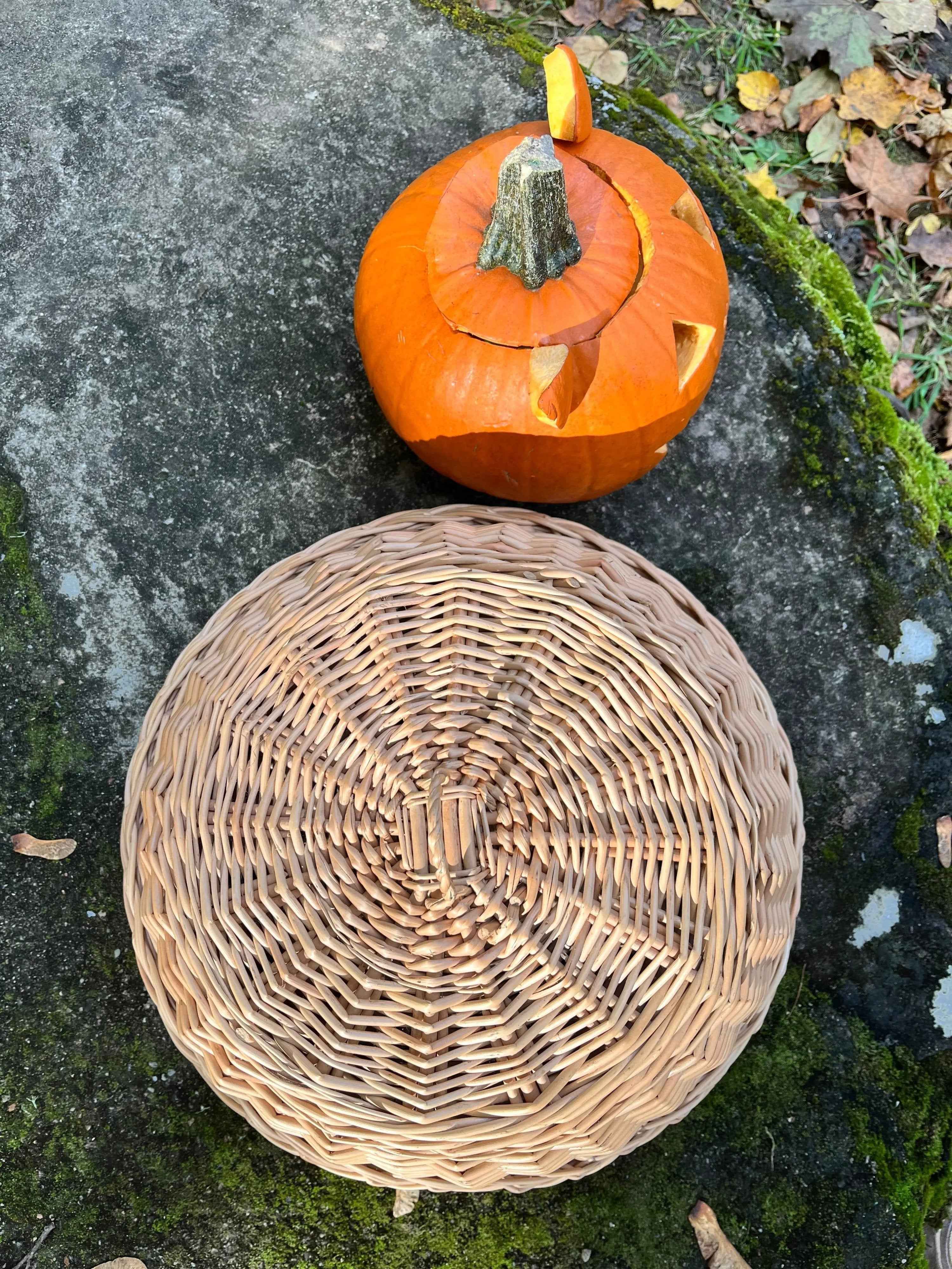 Wicker food cover 017b - NaturelyWoven wicker - handmade