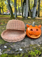 Wicker food cover 017b - NaturelyWoven wicker - handmade
