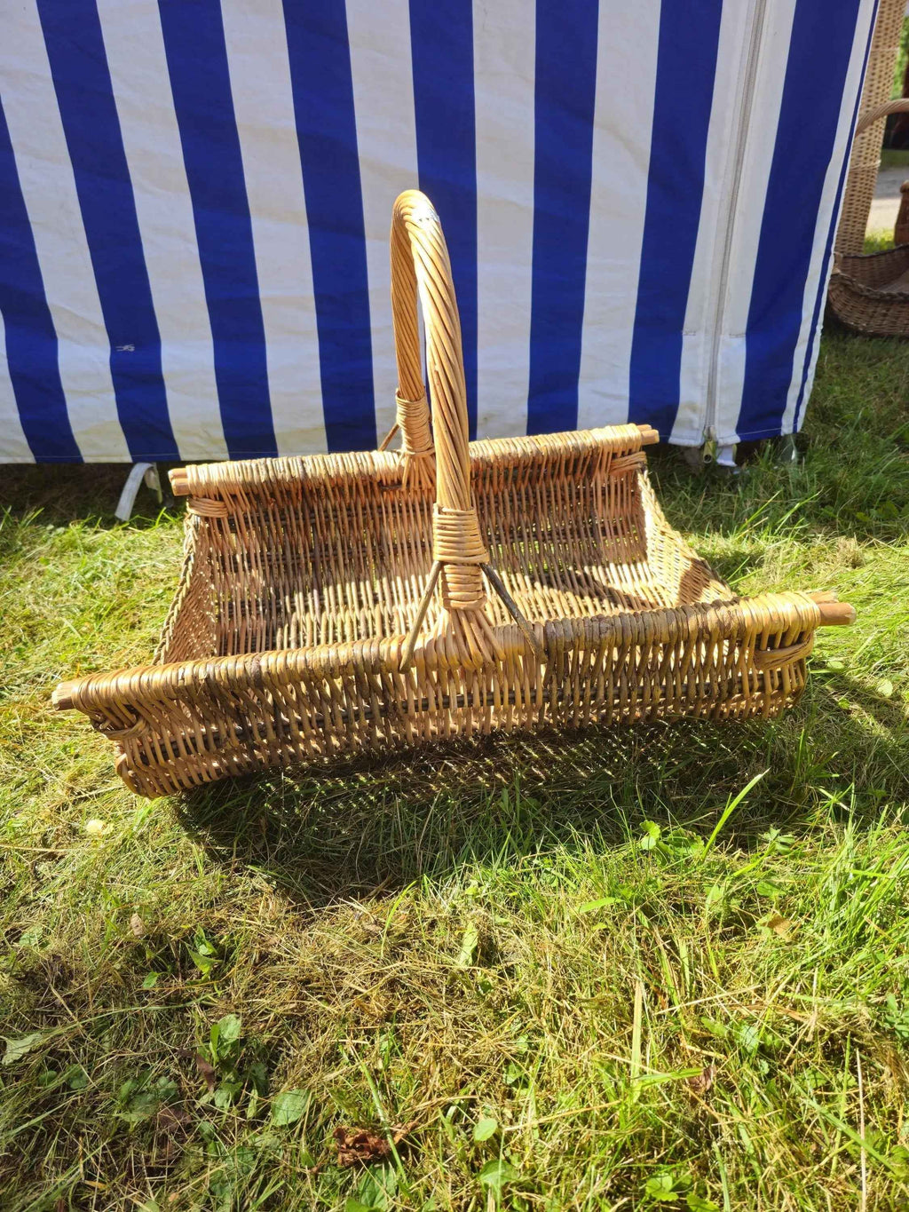 Wicker basket 011r - NaturelyWoven wicker - handmade