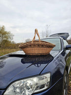Wicker basket 031r - NaturelyWoven wicker - handmade