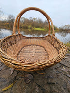 Wicker basket 031r - NaturelyWoven wicker - handmade