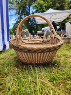 Wicker basket 031r - NaturelyWoven wicker - handmade