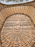 Wicker basket 031r - NaturelyWoven wicker - handmade