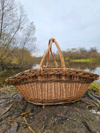 Wicker basket 031r - NaturelyWoven wicker - handmade