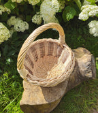 Small wicker basket 042b - NaturelyWoven wicker - handmade