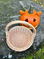 Small wicker basket 042b - NaturelyWoven wicker - handmade