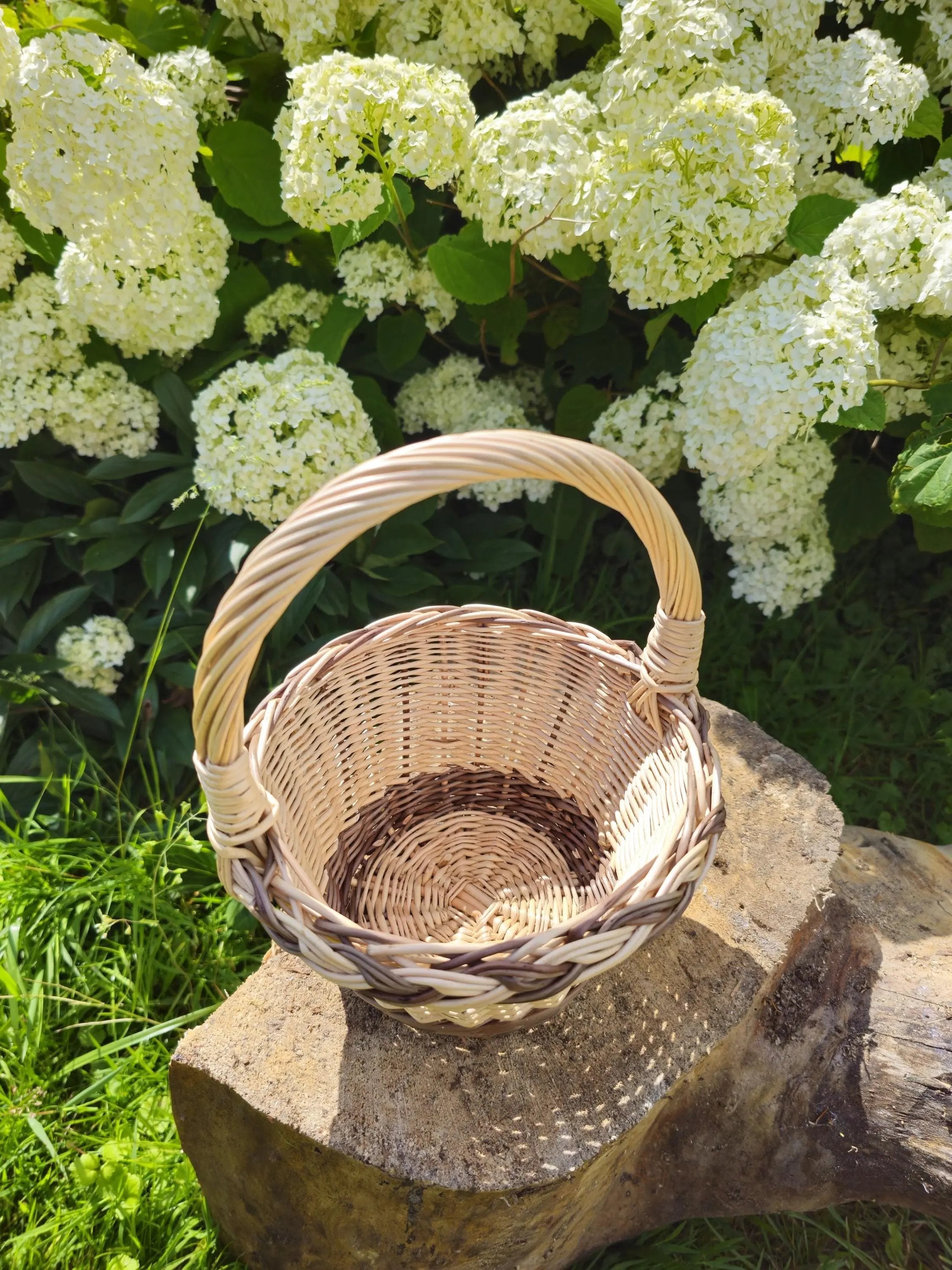 Handwoven Willow Decorative Basket - NaturelyWoven