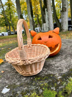 Small wicker basket 042b - NaturelyWoven wicker - handmade