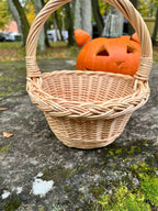 Small wicker basket 042b - NaturelyWoven wicker - handmade