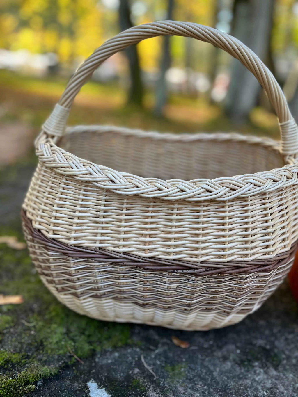 Wicker basket 039b - NaturelyWoven wicker - handmade