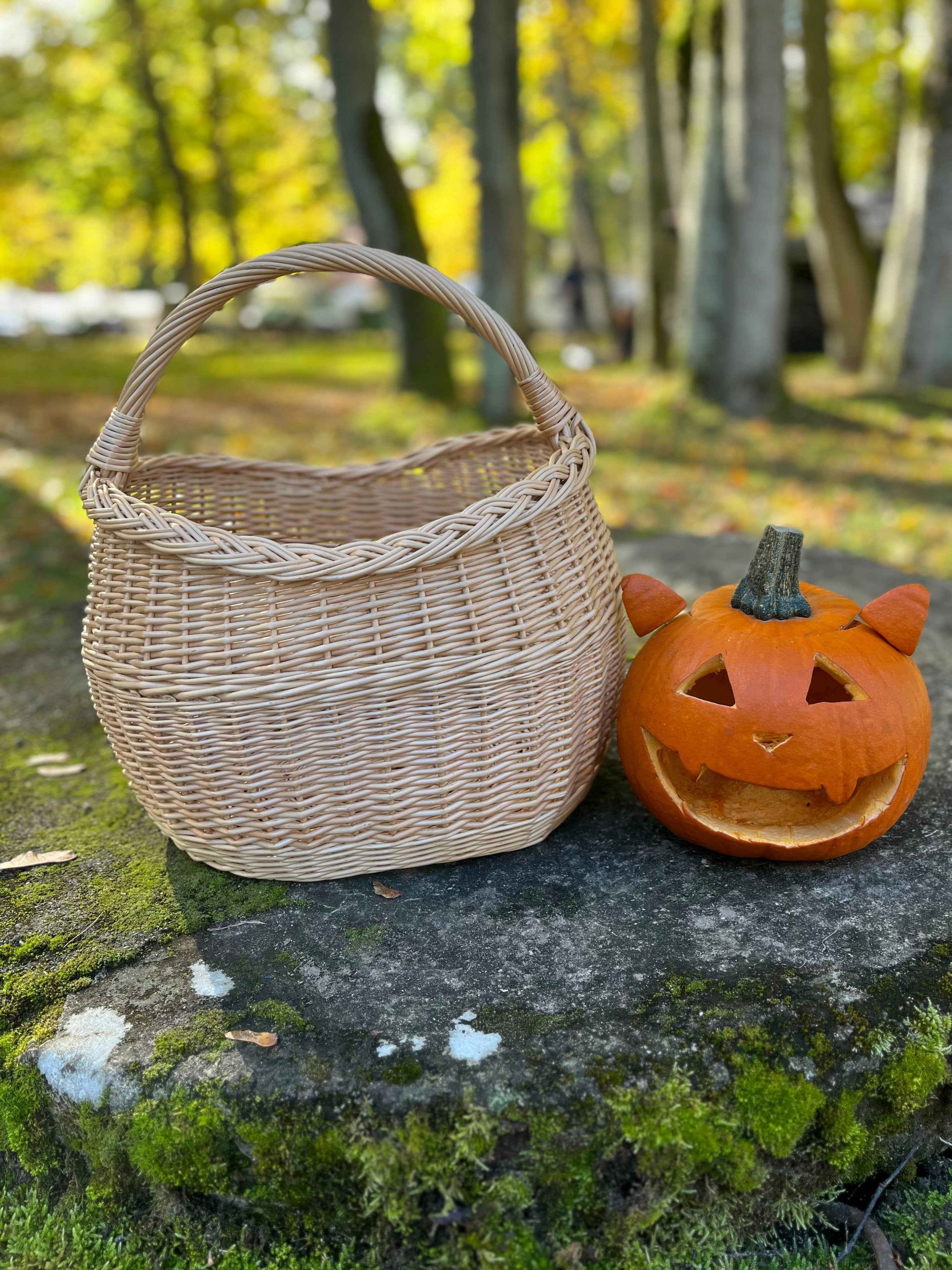 Wicker basket 039b - NaturelyWoven wicker - handmade