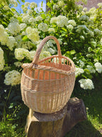 Wicker basket 039b - NaturelyWoven wicker - handmade