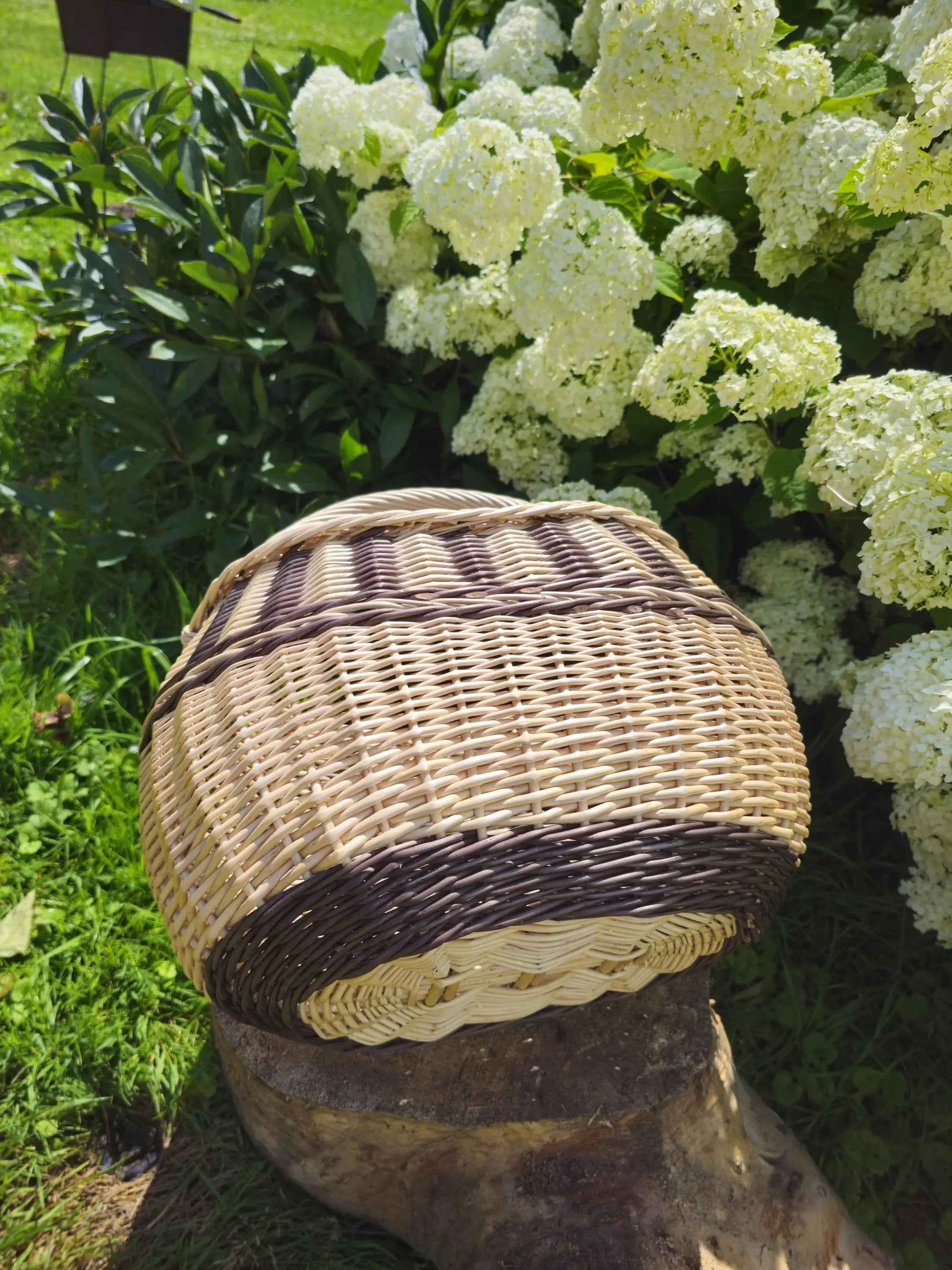Wicker basket 039b - NaturelyWoven wicker - handmade